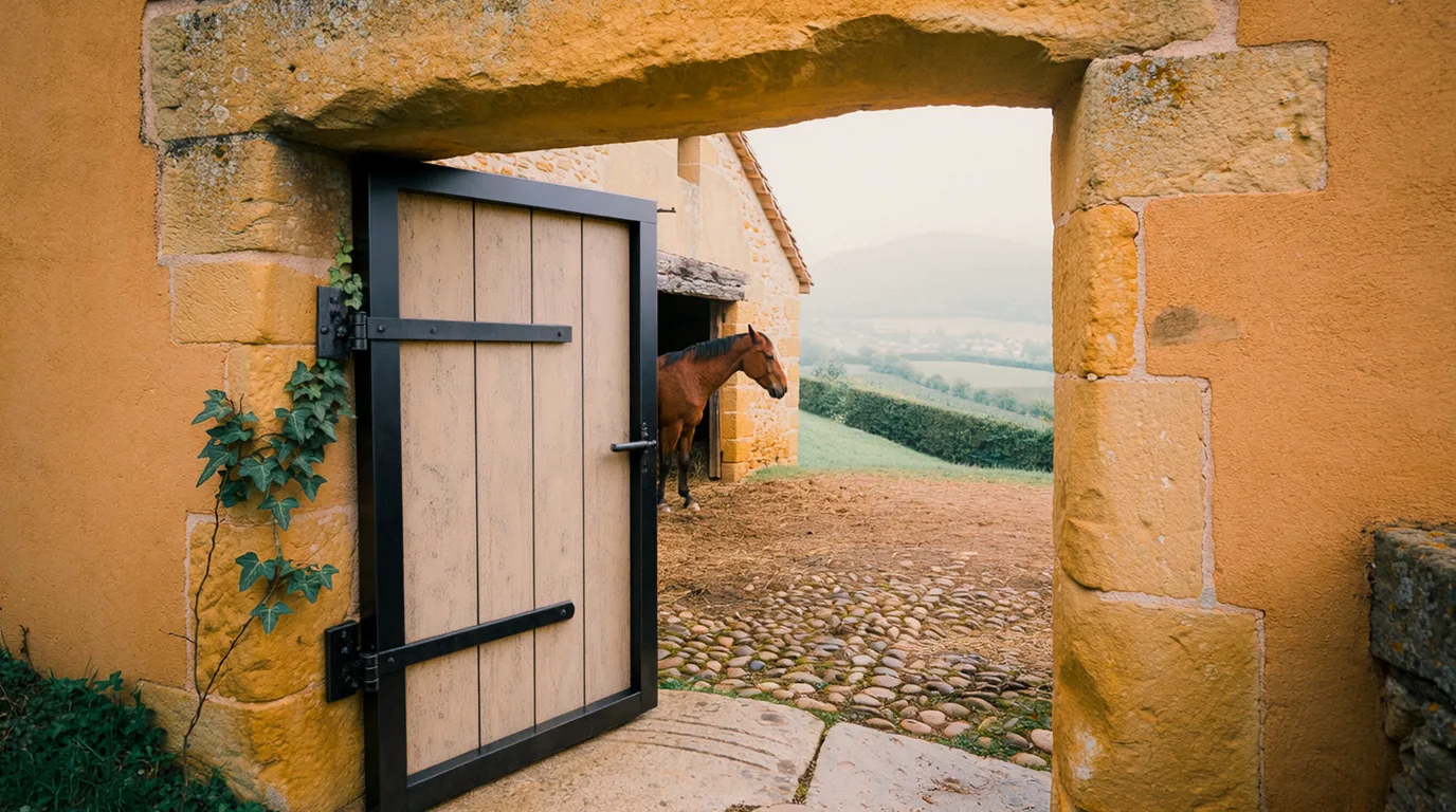 Entrée, Poney Club de Barny, centre équestre à Beauvallon